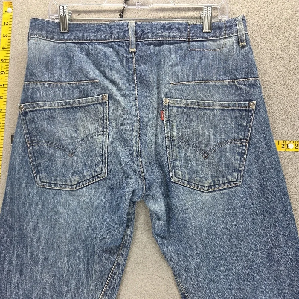 Vintage Levis Engineered Jeans Mens Blue Twisted Button Fly Fits 32x28